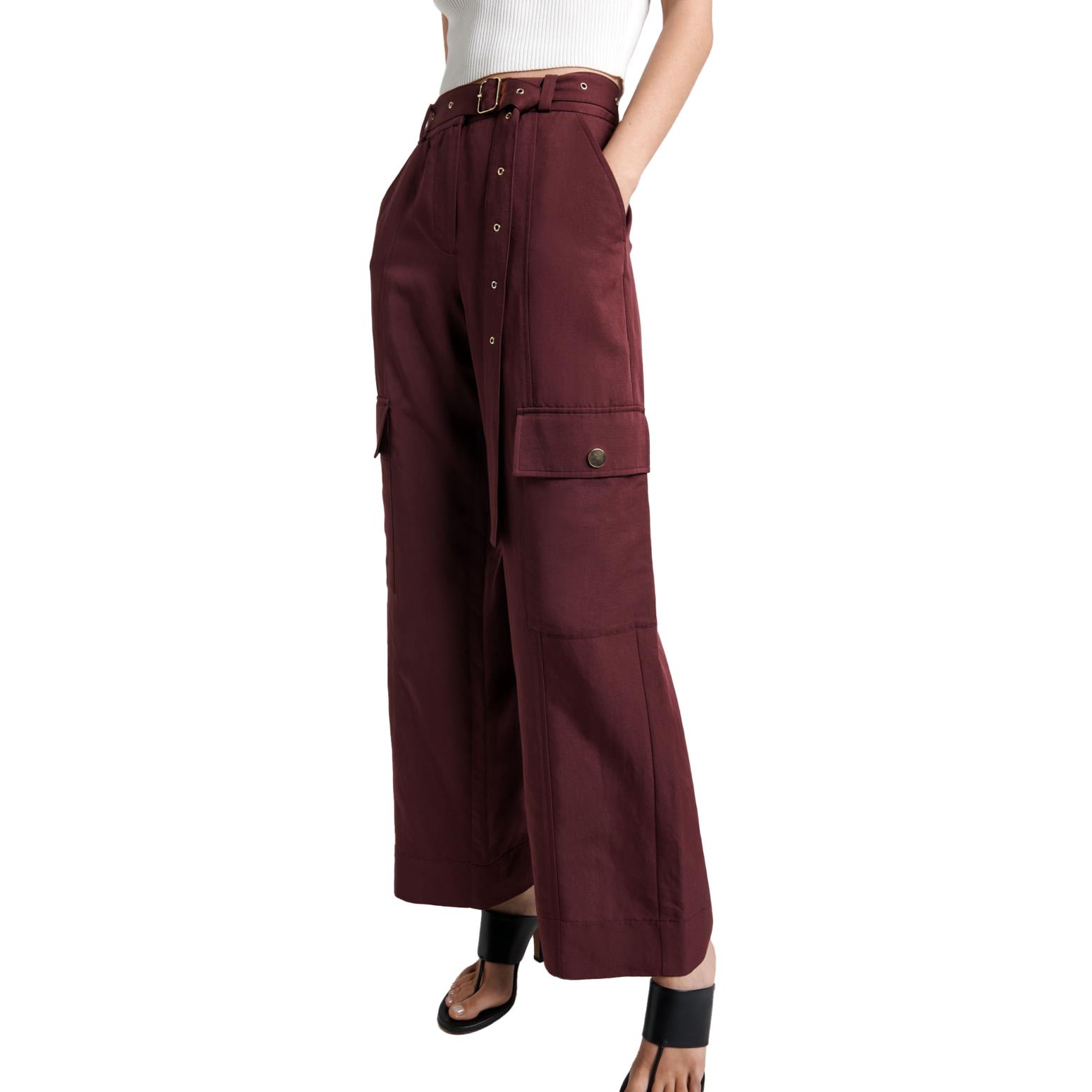 Cue Modal Belted Eyelet Detail Pant